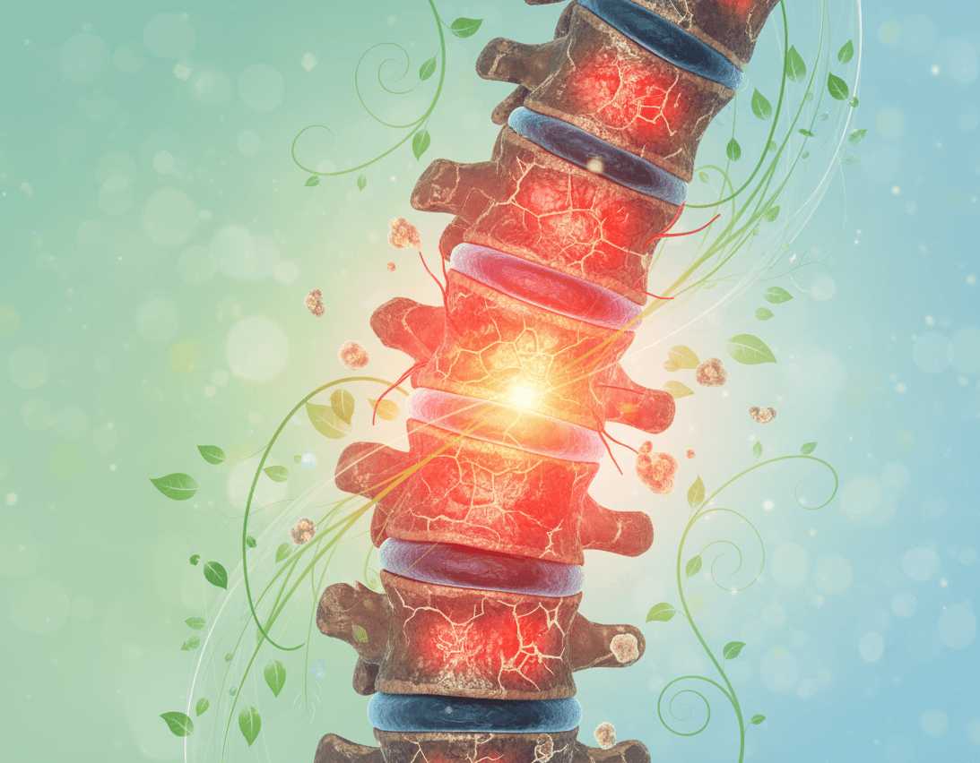 Anatomische Darstellung des Schultergelenks mit rot leuchtendem Schmerzbereich und Nervenbahnen